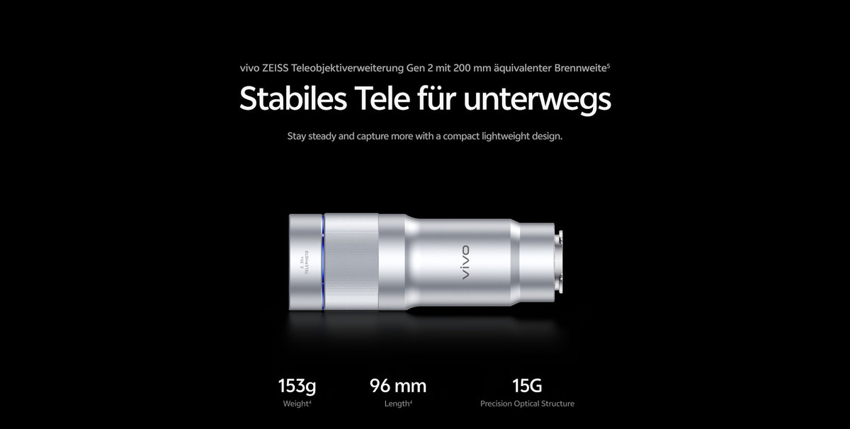 vivo ZEISS Telephoto Extenders: 400 mm Gen 2 Ultra and 200 mm Gen 2