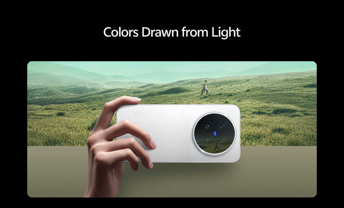 vivo X500 Pro colours: Sunny White and Moonlit Black