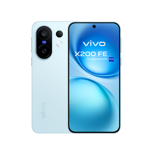 Vivo X200 FE smartphone showing front and back on a white background