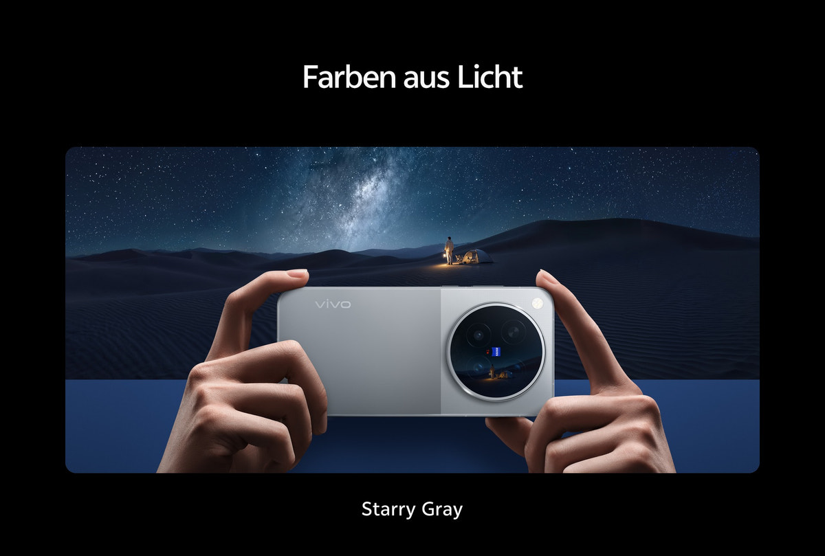 vivo X500 Pro Max colours: Starry Gray and Moonlit Black