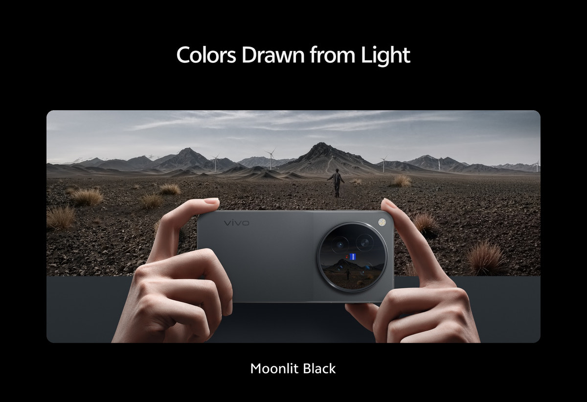 vivo X500 Pro Max colours: Starry Gray and Moonlit Black
