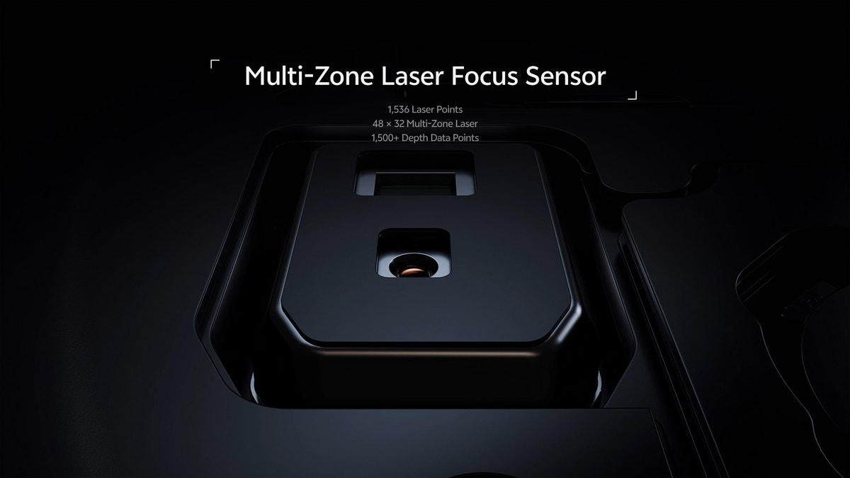 ZEISS camera specifications: main, 200 MP APO telephoto, ultra wide-angle and multi-zone laser focus sensor